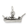 Lex & Lu Sterling Silver Antiqued Boat Charm LAL106468 - 3 - Lex & Lu