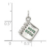 Lex & Lu Sterling Silver Note Book Pendant - 3 - Lex & Lu