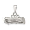 Lex & Lu Sterling Silver Rolled-Up Diploma Charm - 3 - Lex & Lu
