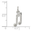 Lex & Lu Sterling Silver Music Notes Charm LAL106479 - 3 - Lex & Lu