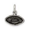 Lex & Lu Sterling Silver Antiqued Football Charm LAL106511 - 3 - Lex & Lu