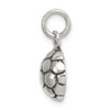 Lex & Lu Sterling Silver Antiqued Soccer Ball Charm LAL106514 - 2 - Lex & Lu