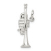 Lex & Lu Sterling Silver Trumpet Charm LAL106524 - Lex & Lu
