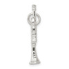 Lex & Lu Sterling Silver Trumpet Charm LAL106524 - 2 - Lex & Lu