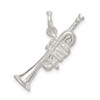 Lex & Lu Sterling Silver Trumpet Charm LAL106524 - 4 - Lex & Lu