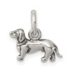 Lex & Lu Sterling Silver Antiqued Dog Charm LAL106544 - Lex & Lu