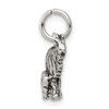 Lex & Lu Sterling Silver Antiqued Goat Charm - 2 - Lex & Lu