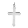 Lex & Lu Sterling Silver, Gold-tone, Blk Rhod Criss Cross Design Cross Pendant - 3 - Lex & Lu