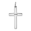 Lex & Lu Sterling Silver w/Rhodium Cross Pendant LAL106678 - 3 - Lex & Lu