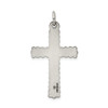 Lex & Lu Sterling Silver Antiqued, Textured Latin Cross Pendant LAL106724 - 4 - Lex & Lu