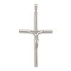 Lex & Lu Sterling Silver Polished Hollow Crucifix Pendant - Lex & Lu