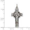 Lex & Lu Sterling Silver Antiqued Irish 4-Way INRI Crucifix Cross Pendant - 3 - Lex & Lu