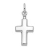 Lex & Lu Sterling Silver w/Rhodium Polished Cross Ash Holder Pendant - 3 - Lex & Lu