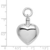 Lex & Lu Sterling Silver w/Rhodium Polished Heart Ash Holder Pendant - 4 - Lex & Lu