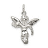 Lex & Lu Sterling Silver Polished Full Angel Figure 3-D Pendant - 4 - Lex & Lu