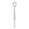 Lex & Lu Sterling Silver Polished Key Charm LAL106895 - 2 - Lex & Lu