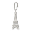 Lex & Lu Sterling Silver Polished Eiffel Tower Charm - 2 - Lex & Lu