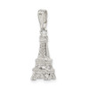 Lex & Lu Sterling Silver Polished Eiffel Tower Charm - 5 - Lex & Lu