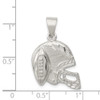 Lex & Lu Sterling Silver Polished Football & Helmet Pendant - 4 - Lex & Lu