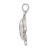 Lex & Lu Sterling Silver Antiqued Football & Helmet Pendant - 2 - Lex & Lu
