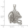 Lex & Lu Sterling Silver Antiqued Football & Helmet Pendant - 3 - Lex & Lu