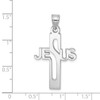 Lex & Lu Sterling Silver Jesus Cross Medium Pendant - 4 - Lex & Lu