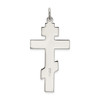 Lex & Lu Sterling Silver Polished Eastern Orthodox Cross Pendant - 3 - Lex & Lu