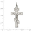 Lex & Lu Sterling Silver Polished Eastern Orthodox Cross Pendant - 4 - Lex & Lu