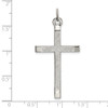Lex & Lu Sterling Silver Polished and Textured Cross Pendant LAL107242 - 4 - Lex & Lu