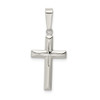 Lex & Lu Sterling Silver Polished D/C Cross Pendant - Lex & Lu