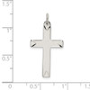 Lex & Lu Sterling Silver Satin and D/C Cross Pendant - 4 - Lex & Lu