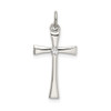 Lex & Lu Sterling Silver Polished CZ Cross Pendant LAL107282 - Lex & Lu