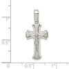 Lex & Lu Sterling Silver Satin & Polished Crucifix Pendant - 4 - Lex & Lu