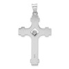 Lex & Lu Sterling Silver w/Rhodium Polished INRI Crucifix Pendant LAL107296 - 3 - Lex & Lu