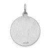 Lex & Lu Sterling Silver w/Rhodium Spanish St. Jude Thaddeus Medal Pendant - 3 - Lex & Lu