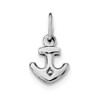 Lex & Lu Sterling Silver w/Rhodium Polished Anchor Charm LAL107496 - Lex & Lu