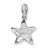 Lex & Lu Sterling Silver Antiqued Blue Epoxy & Marcasite Star Pendant - 3 - Lex & Lu