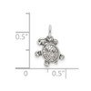 Lex & Lu Sterling Silver Antiqued Turtle Charm LAL107520 - 4 - Lex & Lu