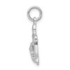 Lex & Lu Sterling Silver w/Rhodium Turtles Pendant - 2 - Lex & Lu