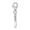 Lex & Lu Sterling Silver CZ Letter X w/Lobster Clasp Charm LAL107697 - 2 - Lex & Lu