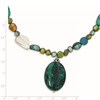 Lex & Lu Sterling Silver CI/Lapis/Agate/Howlite/Jade/Chrysocolla/Necklace 28'' - 3 - Lex & Lu