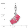 Lex & Lu Sterling Silver Pink Enameled 3D Bikini Bottom Charm - 4 - Lex & Lu