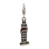 Lex & Lu Sterling Silver Enameled Leaning Tower of Pisa Charm - 3 - Lex & Lu