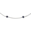 Lex & Lu Sterling Silver and Fresh Water Cultured Peacock Pearl Necklace 18'' - Lex & Lu
