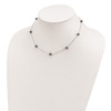 Lex & Lu Sterling Silver and Fresh Water Cultured Peacock Pearl Necklace 18'' - 2 - Lex & Lu