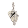 Lex & Lu Sterling Silver 3-D Enameled Purse w/Lobster Clasp Charm - 4 - Lex & Lu