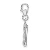 Lex & Lu Sterling Silver 2-D Enameled on Back Musical Note w/Lobster Clasp Charm - 2 - Lex & Lu