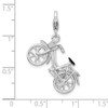 Lex & Lu Sterling Silver 3-D Enameled Bicycle w/Lobster Clasp Charm LAL108222 - 5 - Lex & Lu