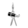 Lex & Lu Sterling Silver 3-D Enameled Telescopew/Lobster Clasp Charm - 3 - Lex & Lu