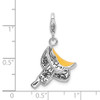 Lex & Lu Sterling Silver 3-D Enameled Saddlew/Lobster Clasp Charm - 5 - Lex & Lu